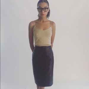 Vintage Leather Skirt